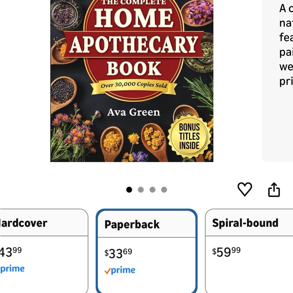 The Complete Home Apothecary Book by - Red and Green Cover